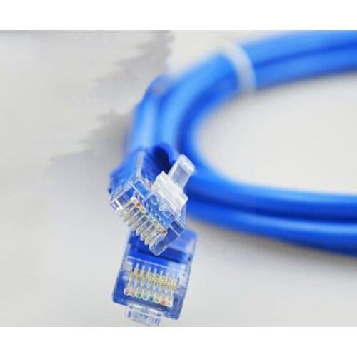 1M High Speed RJ45 Ethernet Cable Network LAN Cord To Cable Line Network Lan RJ-45 rj45 Cord Blue - Wire Male Internet Male S0D0