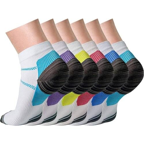 1 Pair Foot Compression Socks For Women And Men Plantar Fasciitis Heel Spurs Arch Pain Comfortable Socks Venous Socks