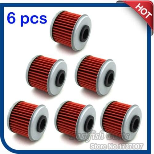 6 pcs/pack Oil Filter For CRF150F CRF150R CRF250R CRF450R CRF250X CRF450X TRX450R TRX450ER CRF150RB Dirt Bike
