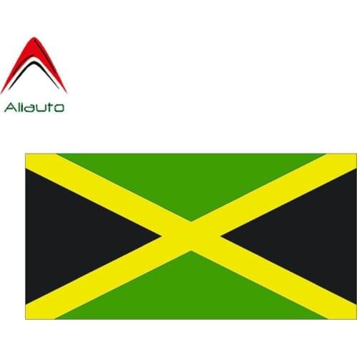 Aliauto Personality Car Sticker Motorcycle Flag JAMaica Waterproof Sunscreen Anti-UV Reflective Decal Accessories,13cm*6cm