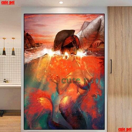 DIY Diamond Painting Mermaids And Pirates 5d puzzle Diamond Art Embroidery New Arrival Mosaic Handmade rhinestone Home Decor