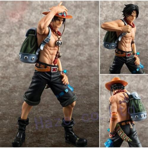 Anime One Piece Ace Fire PVC Figures Model Toys Cosplay with Box 9"