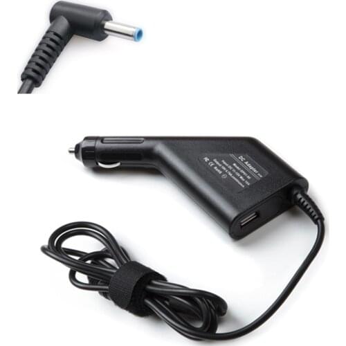 19.5V 3.33A blue Tip Car Adapter Charger For HP Pavilion Envy Chromebook Pavilion TouchSmart EliteBook Folio probook Stream X360