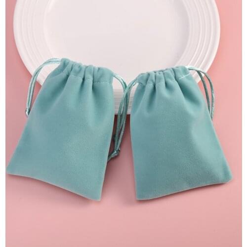 Velvet Drawstring Pouches luxury Jewelry Packaging Bags For Earrings Chic Small Wedding Party Pouch Christmas Birthday Gift Bags