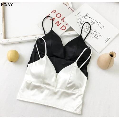 Women Strap Silk Smooth Plunge Bralette Bra Sleeping Brassiere Push Up Bras Sexy Wireless Lingerie Top