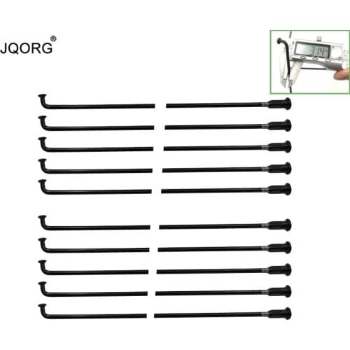 Diameter 3.14 mm Black Color E-bike Spokes Material 45# Steel J-bend Equal Diameter Round Body Electric Bike Spokes With Caps