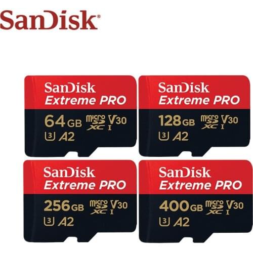 Sandisk Flash Card 400GB TF Card 128GB Micro SDXC Card 256GB A2 Memory Card UHS-I Card 64GB U3 V30 For 4K UHD High Speed