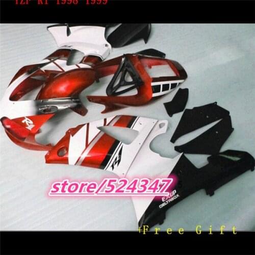 Hey-fairing kit for R1 1998 1999 YZF-R1 YZF R1 98 99 black white red bodywork fairings set for Yamaha
