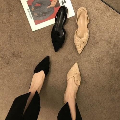 Ins Hot Womens Shoes Slip-on Summer Casual Knitted Sandals Shoes Comfortable Suede Plus Size Sandals Mules 2021