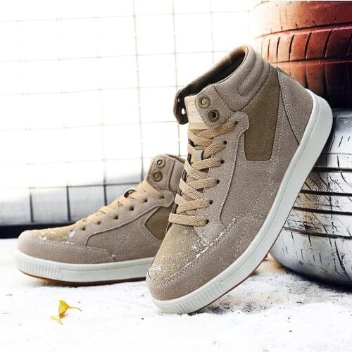 Large Size Mens Winter Shoes Waterproof Snow Shoes For Men Suede Keep Warm Shoes Men Plush Boots High Top Casual Sneakers Man