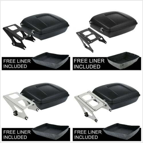 Motorcycle Chopped Pack Trunk Mount Rack For Harley Touring Tour Pack Road Glide Electra Glide Street Glide Road King 2014-2021