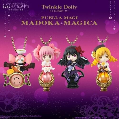 NEW hot 6cm 4pcs/set Puella Magi Madoka Magica Kaname Madoka Akemi Homura Tomoe Mami action figure toys Christmas gift doll