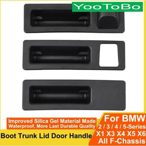 Car Boot Tailgate Trunk Lid Door Switch Handle Trim For BMW X1 X3 X4 X5 X6 F22 F87 F45 F30 F34 F35 F10 F18 F25 F26 F15 F16 F85