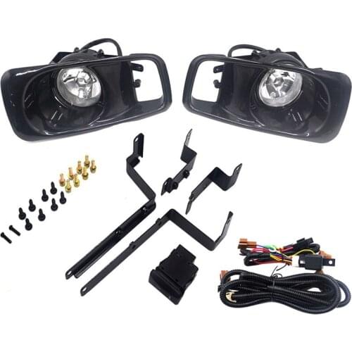 For Honda Civic EJ EM EK D16 Facelift Driving Bumper Fog Lamp + White Light Bulb + Switch (Transparent Lens)