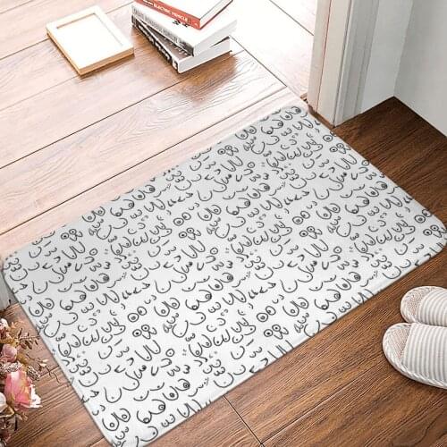 Different Sorts Of Boobs Doormat Carpet Mat Rug Polyester Non-Slip Floor Decor Bath Bathroom Kitchen Bedroom 40x60