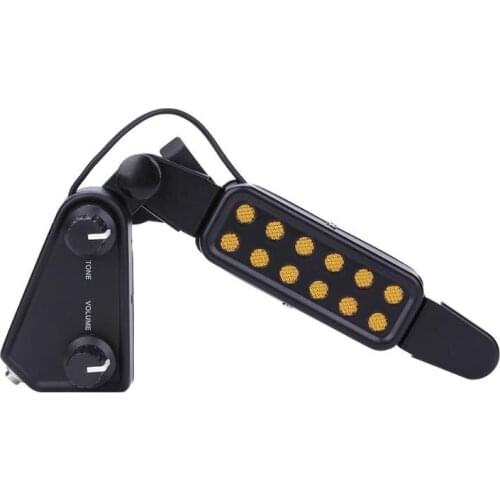 Adjustable Volume 12 Hole Sound Pickup Microphone Wire Amplifier Speaker for Acoustic Guitar With Connection Wire