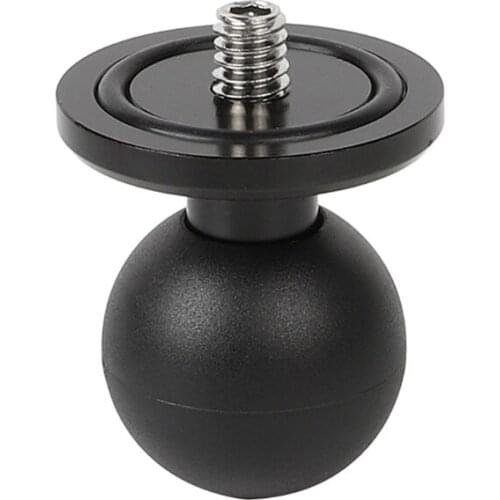 R58A 25mm / 1 inch Ball Mount to Ball Adapter with 1/4" Threaded Stud for Action Cameras
