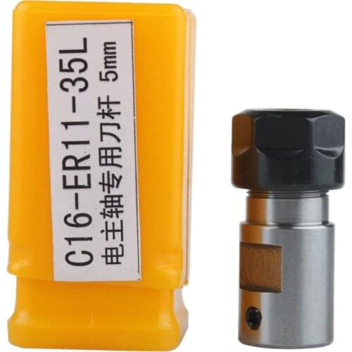 ER11 Collet Chuck Motor Shaft Extension Rod Spindle Collet Lathe Tools Holder Inner 5mm 6mm 8mm For CNC Milling Boring Grinding