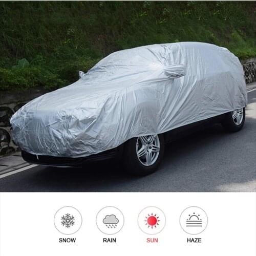 OUIO L XL Universal Car Body Covers Anti UV Waterproof Dustproof Car Clothes Vehicle Scratch Proof SUV Surface Protector Auto