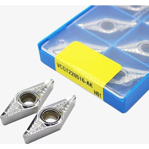 VCGT220516 AK H01 VCGT 220516 Aluminum cutter blade Insert Cutting Tool turning tool CNC Tools AL +TIN Alloy wood