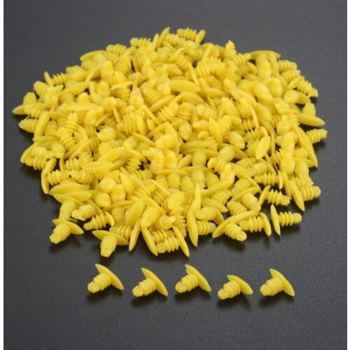 200Pcs Replace Screws Universal Auto Fasteners 5.4mm Hole Weatherstrip Retainer Plastic Rivets Clip For Mazda Honda Toyota BMW