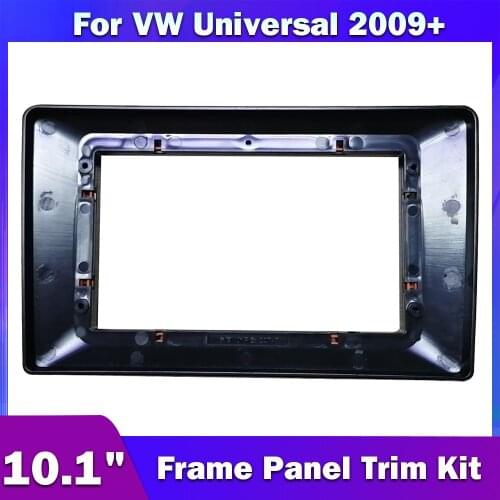 10.1" Car Radio Fascia For Universal Volkswagen VW Passat Golf Pole Tiguan Jetta Amarok Skoda Seat Frame Panel Trim Kit Stereo