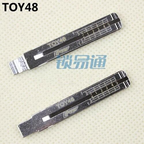 10PCS/LOT TOY48 Engraved Line Key NO.77 For Lexus For Toyota Lishi 2 in 1 scale shearing teeth