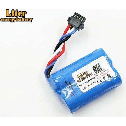 20PCS/LOT 3.7V 1300mAh Li-ion battery You Di UDI001 huanqi 960 2.4G remote control boat speedboat 18500 lithium battery