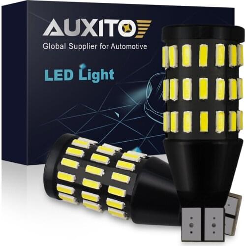 AUXITO 2Pcs W16W T15 LED Canbus Car Lights Reverse Lamp for Volvo Ford Focus VW Volkswagen JETTA MK6 GOLF 5 6 7 For Skoda Fabia