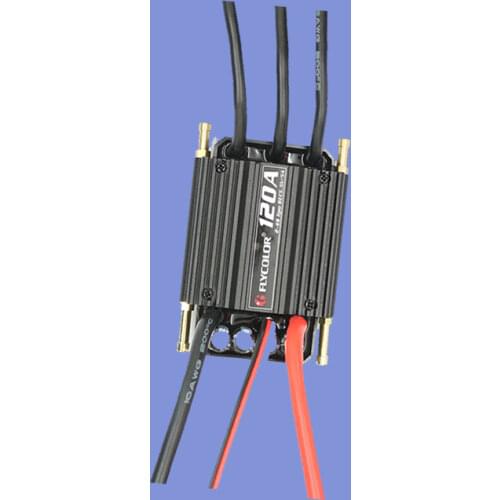 Flycolor 120A Brushless ESC Speed Control Stand 2-6S Lipo BEC 5.5V/5A for RC Boat Model