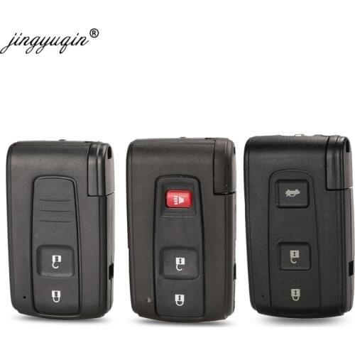 Jingyuqin 2 BUTTON REMOTE KEY CASE FOR TOYOTA PRIUS COROLLA VERSO TOY43 BLADE