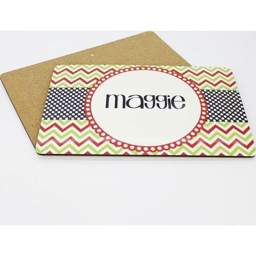 Free Shipping 10pcs/lot DIY Sublimation Blank MDF Wooden Placemat Kitchen Accessories Hardboard Dry Erase Board