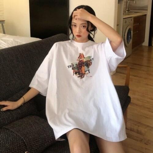 Hong Kong style short-sleeved T-shirt short-sleeved 2021 new Korean style college style top half-sleeved short-sleeved T-shirt w