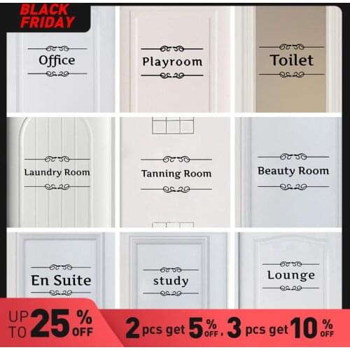 Hot Sale Vintage Bathroom Decor Toilet Door Quote Vinyl Waterproof Wall Art Decal Vinyl Mural Wallpaper Home Decor Decoration