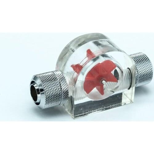 G1/4" Computer water cooling impeller water flow meters Dazzle colour flow indicator