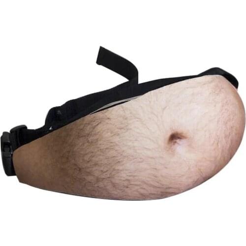 Creative Funny Toy Dad Bod anti-theft invisible simulation belly beer belly belly waist toy for fun