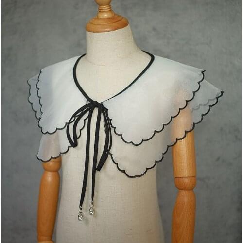 Lace fabric high quality Laces collar Embroidery milk fiber Craft materials Dresses Collar flower Application Sewing accessories