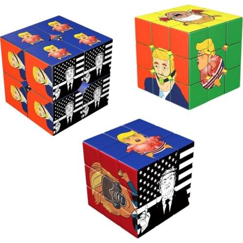 Magic Cube Puzzle Professional Speed Cubes Educational Trump Cube Toys For Students