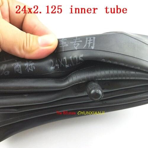Lightning shipment 24x2.125 Butyl inner tube for Mountain bike E-bike Youth bicycle 20x1.95 24*2.125 tire high quality