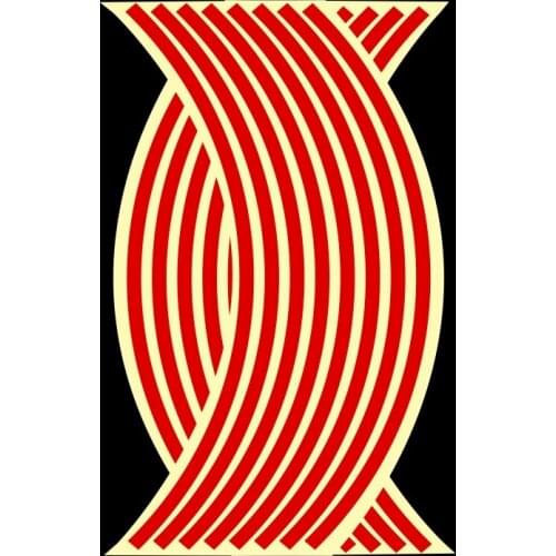 Monochrome Reflective Motorcycle Wheel Stickers For SUZUKI HONDA KAWASAKI KTM BWM YAMAHA