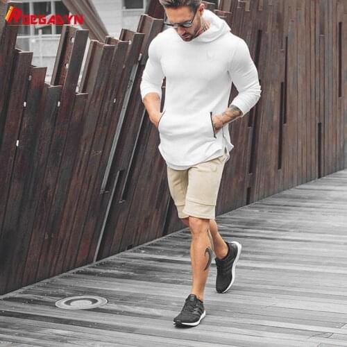 ROEGADYN Hoodies Men 2020 Trainning Sweatshirt Men Hoodies Sweatshirt Tracksuits Long Sleeve Workout Casual Cycling