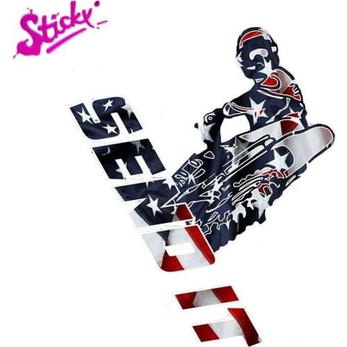 STICKY Motocross Sticker Send It Anime Car Sticker Decal Decor Motorcycle Off-road Laptop Trunk Guitar