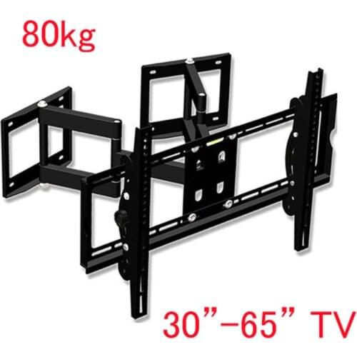 DL-D-110MT 30"-65" 60"80kg big LCD PLASMA corner wall mounted bracket full motion retractable swivel heavy duty swing 6 arm
