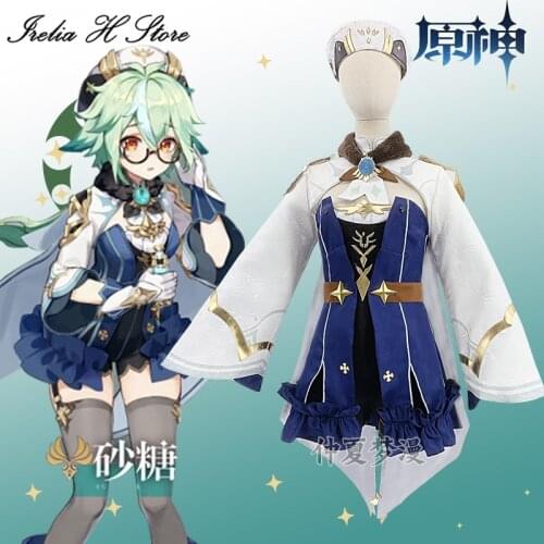 New Game Cosplays Genshin Impact Sucrose Cosplay Costume Halloween costumes Christmas gift