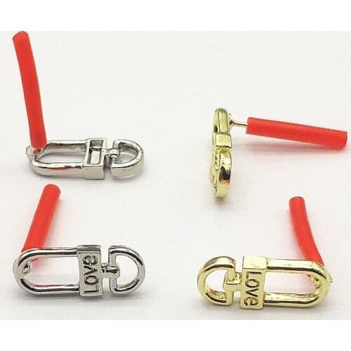 New arrival! 17x7mm 100pcs Zinc Alloy Oval Shape Ear Stud for Handmade Earring DIY Parts Jewelry Findings & Components