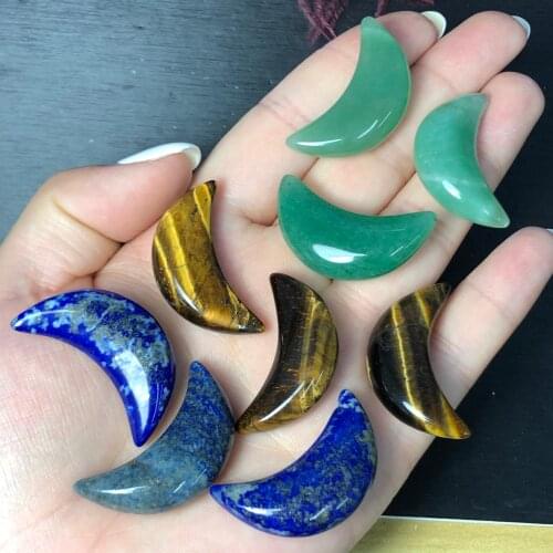 Wholesale Natural Dream Amethyst moon Crystal Hand carved Pentagram Reiki Healing Divination Luck Gemstone Collecion Souvenir