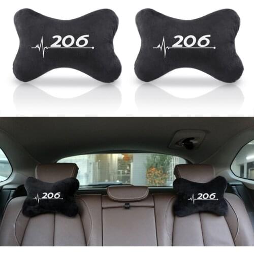 Car Seat Cushion Head Neck Rest Pillow Headrest Support Cushion for Peugeot 206 parts accessories