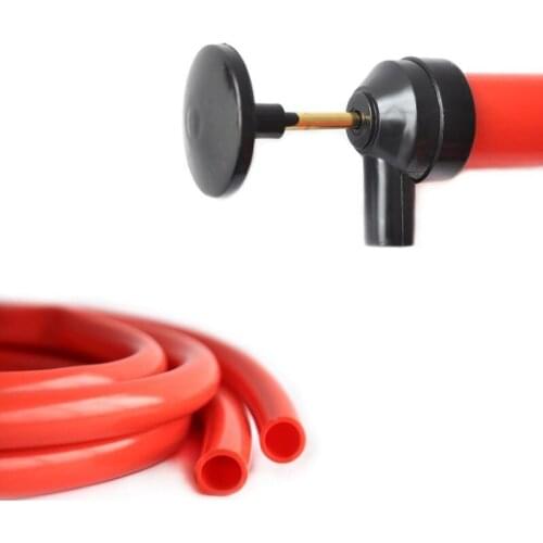 Portable Manual Oil Pump Siphon Tube Car Hose Fuel Gas Inflatable Pump Tool N84F