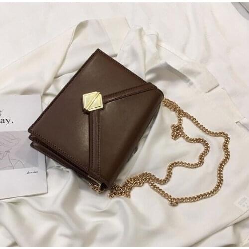 Retro Fashion Large Handbag 2021 New High Quality PU Leather Womens Designer Luxury Handbag Lock Chain Shoulder Messenger bags