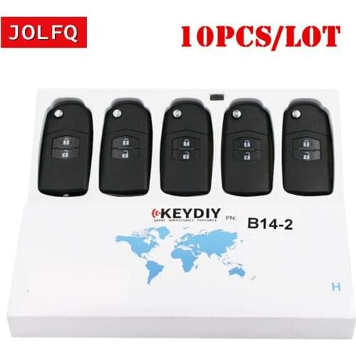 10pcs/lot Universal KD900 KD900+ KD200 URG200 Remote Control 2 Button Smart Key M Style Remote KD Car Key Fob B14-2 KD B14